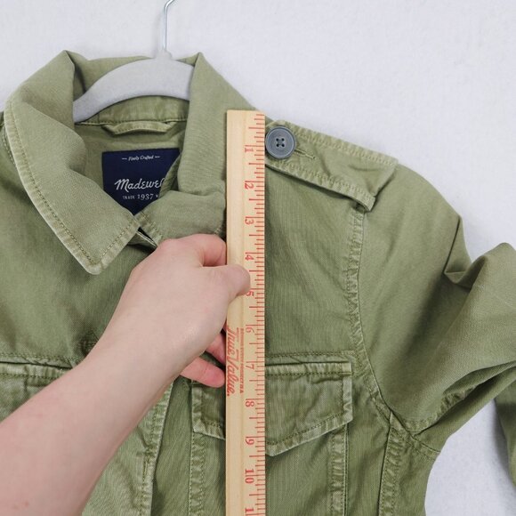 Madewell Jacket Womens Small Green Outbound Utility Button Up Outdoor Casual - Picture 5 of 11